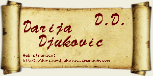 Darija Đuković vizit kartica